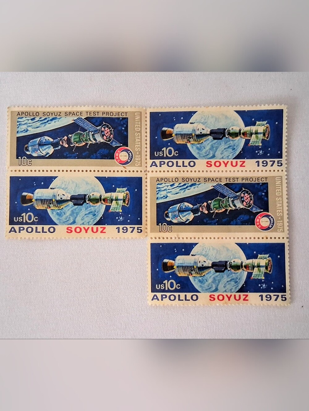 "Apollo Soyuz" 1975 Mailing Stamps